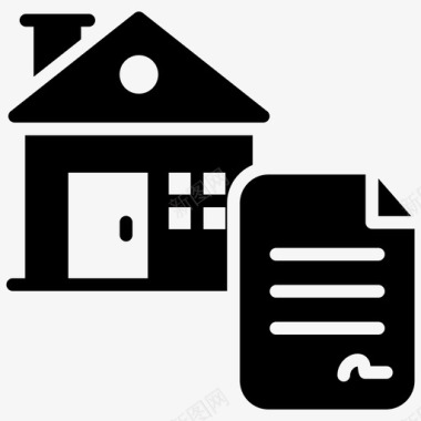 房地产文件房屋合同财产合同图标图标