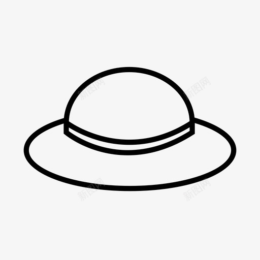 帽子时尚头饰图标svg_新图网 https://ixintu.com 夏季系列 头饰 女士 帽子 时尚 款式