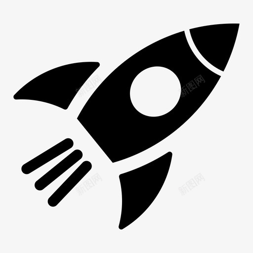 火箭释放火箭发射图标svg_新图网 https://ixintu.com 发射 启动 太空 火箭 释放