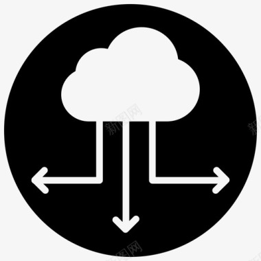 发布管理云部署云服务器图标图标