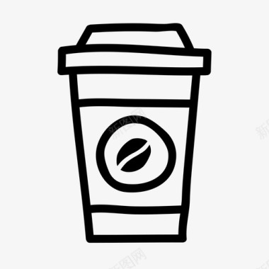 外卖卡布奇诺咖啡图标图标
