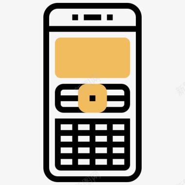 手机对话资产22黄影图标图标