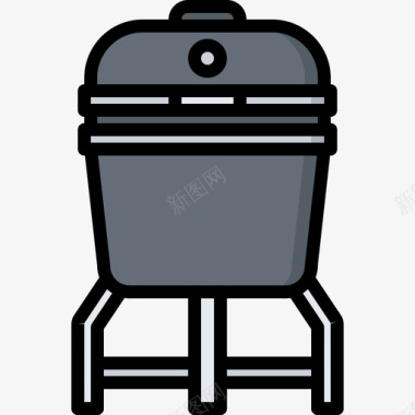 烤箱烧烤27彩色图标图标