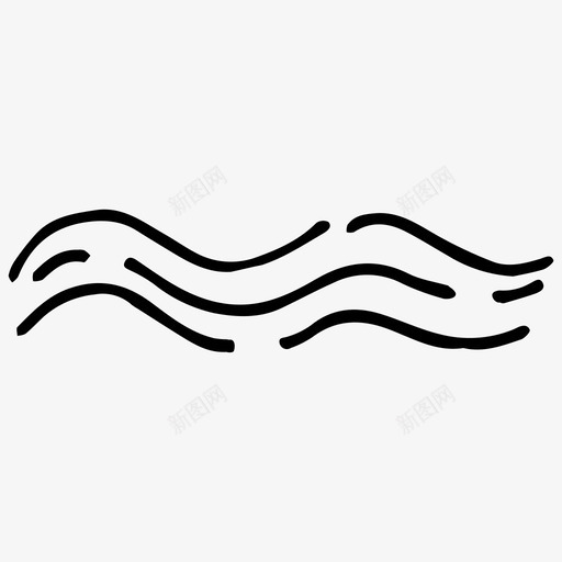 海浪手绘海洋图标svg_新图网 https://ixintu.com 大海 手绘 海洋 海浪