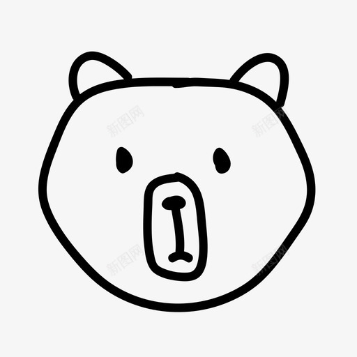 熊动物灰熊图标svg_新图网 https://ixintu.com 动物 动物园 哺乳动物 手绘 灰熊
