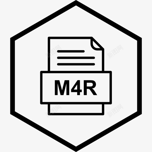m4r文件文件文件类型格式图标svg_新图网 https://ixintu.com 41种 m4r 文件 格式 类型