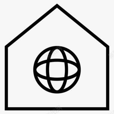 家庭浏览器地球gps图标图标