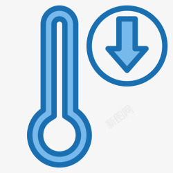 蓝色低温低温天气212蓝色图标高清图片