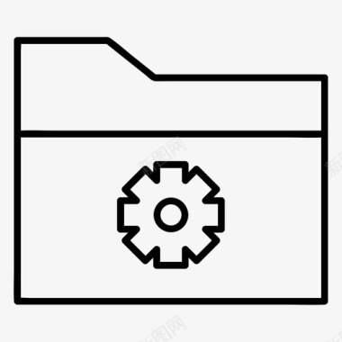 文件夹设置数据齿轮图标图标