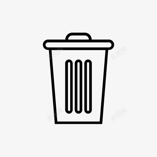垃圾箱桶删除图标svg_新图网 https://ixintu.com 删除 垃圾 垃圾桶 垃圾箱 桶