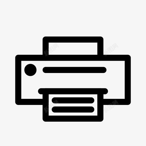 打印机文件纸张图标svg_新图网 https://ixintu.com 打印机 扫描仪 文件 概述 电子产品 纸张