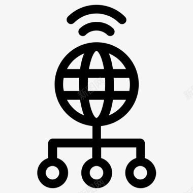 连接性互联网网络图标图标
