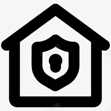 家锁保险箱图标图标