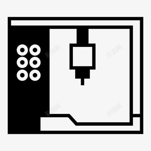 机械制造生产图标svg_新图网 https://ixintu.com 制造 机器人 机械 生产