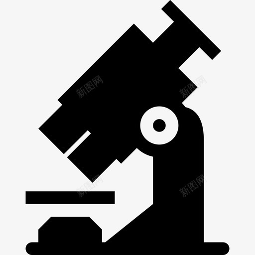 显微镜分析仪器图标svg_新图网 https://ixintu.com 仪器 光学 分析 微黑 显微镜