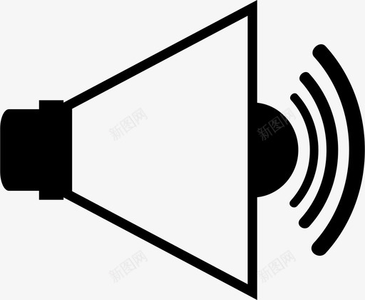 扬声器扩音器声音图标svg_新图网 https://ixintu.com 取消 声音 扩音器 扬声器 静音 音量