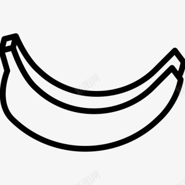 香蕉水果和蔬菜39直生图标图标