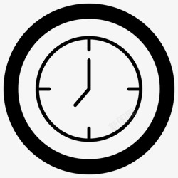 等待时间和日期时钟截止日期时间表图标高清图片
