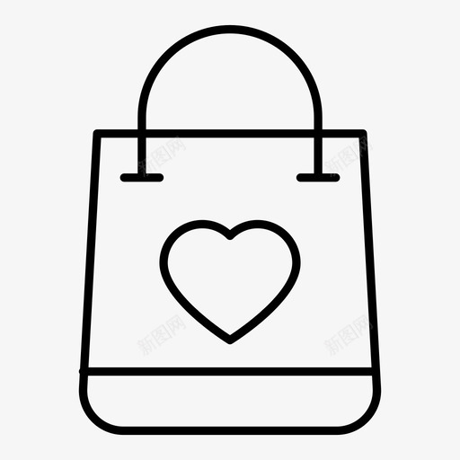 最爱包买图标svg_新图网 https://ixintu.com 2019 喜欢 图标 最爱 线图 网上购物 购物