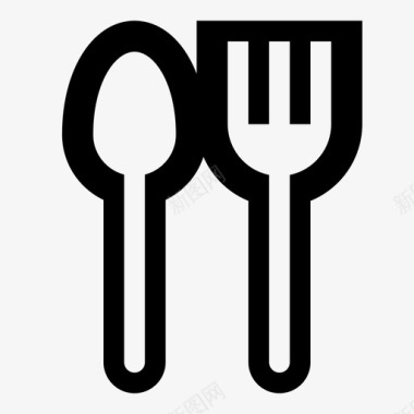 银器餐具食物图标图标