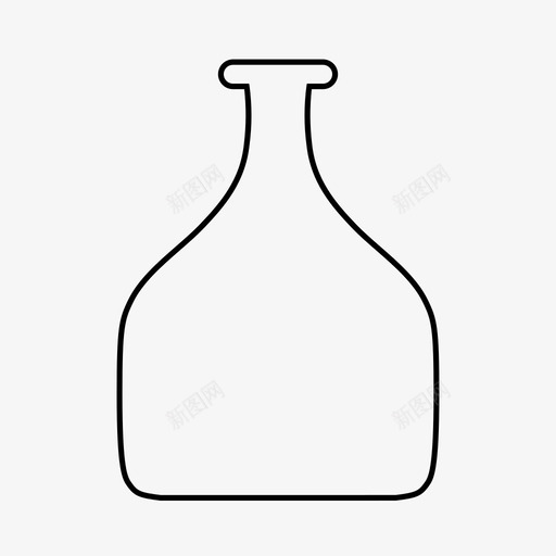 瓶子酒精烧瓶图标svg_新图网 https://ixintu.com 朗姆 烧瓶 玻璃杯 瓶子 酒精