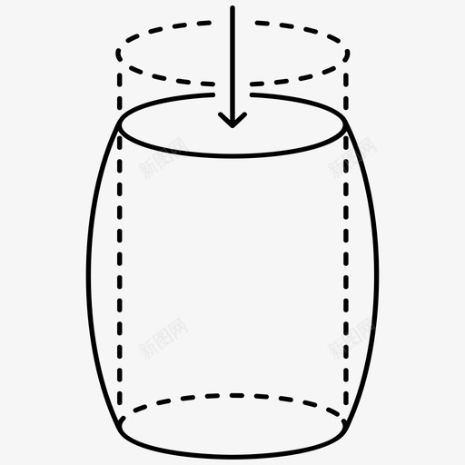 变形物体形状变化图标svg_新图网 https://ixintu.com 作用力 变化 变形 大小 形状 物体