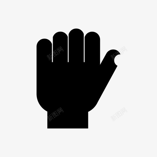 手持手势符号手指手势图标svg_新图网 https://ixintu.com 战斗手势 手势动作 手势符号 手持 手指手势