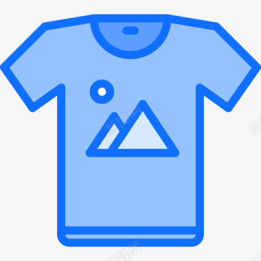 T恤品牌8蓝色图标图标