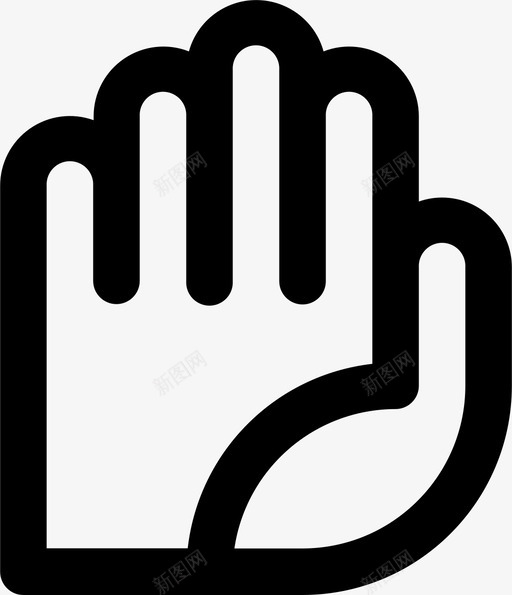手掌问候语手图标svg_新图网 https://ixintu.com 停止 嗨 手 手掌 挥手 用户界面基础知识 问候语