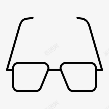 眼镜时尚护目镜图标图标