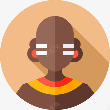 非洲男人非洲10平躺图标图标