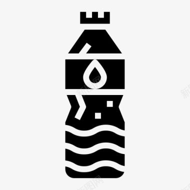 瓶子饮用水补水图标图标