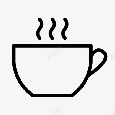 热咖啡杯子热饮料图标图标