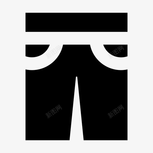 衣服牛仔裤裤子图标svg_新图网 https://ixintu.com 牛仔裤 衣服 衣服字形24像素 裤子 运动裤