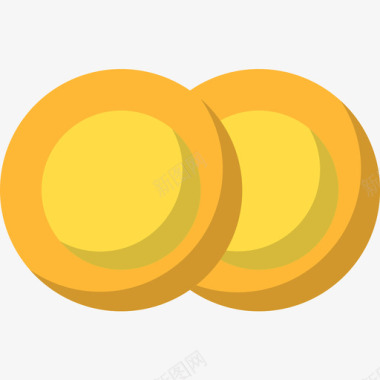 硬币经济型33扁平图标图标