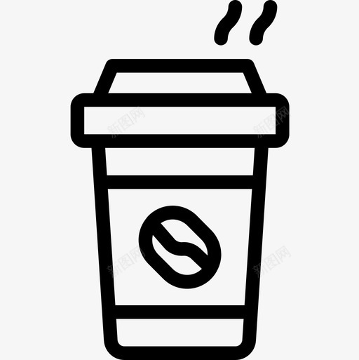 咖啡杯饮料10线性图标svg_新图网 https://ixintu.com 咖啡杯 线性 饮料