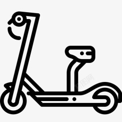 电动座椅电动滑板车座椅运输工具图标高清图片