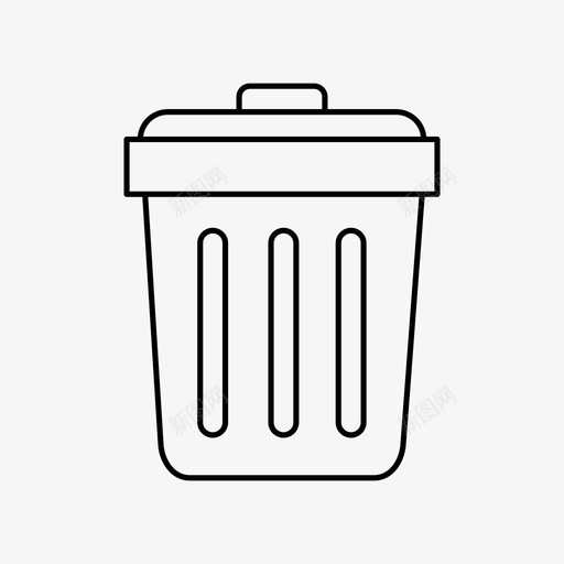 垃圾桶篮子罐子图标svg_新图网 https://ixintu.com 其他 垃圾 垃圾桶 篮子 罐子