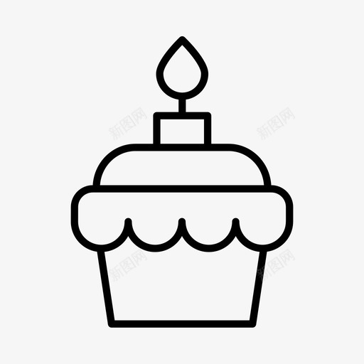 纸杯蛋糕宝贝孩子图标svg_新图网 https://ixintu.com 婴儿 孩子 宝贝 幼儿 纸杯蛋糕