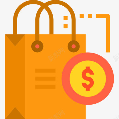 商业与购物商业概念11扁平图标图标