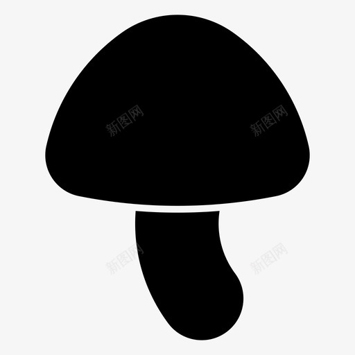 蘑菇香菇食物图标svg_新图网 https://ixintu.com 绿色 蔬菜 蘑菇 食物 香菇