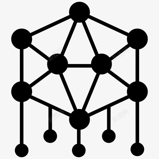 网络结构排列链式网络图标svg_新图网 https://ixintu.com 哈克森 字形 技术 排列 现代 结构 网络 连接 链式