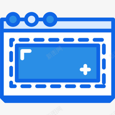 浏览器ui界面30蓝色图标图标