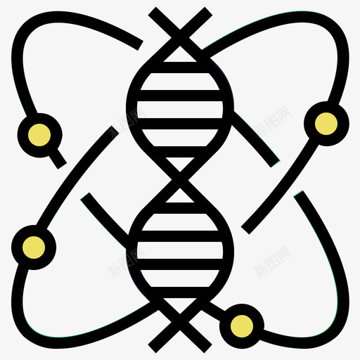 基因组学技术颠覆2线性颜色图标svg_新图网 https://ixintu.com 基因组 技术 线性 颜色 颠覆