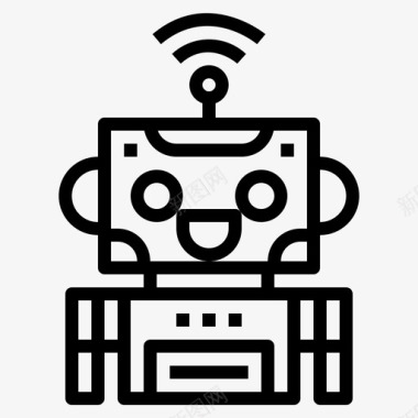 机器人计算技术图标图标