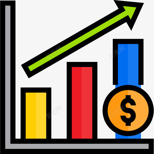 条形图money77线性颜色图标svg_新图网 https://ixintu.com money77 条形图 线性颜色