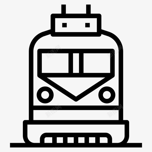 本地列车本地运输铁路图标svg_新图网 https://ixintu.com 元素 列车 向量 图标 城市 本地 轨道 运输 铁路