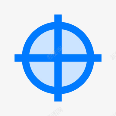 十字架宗教35蓝色图标图标