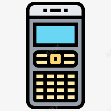 手机对话资产19线性颜色图标图标