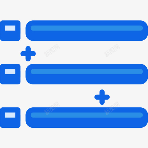 列表ui界面30蓝色图标svg_新图网 https://ixintu.com ui 列表 界面 蓝色